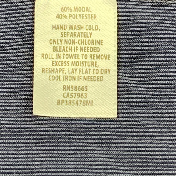 BP Navy Blue Henley front snap long sleeved dress - Picture 4 of 8